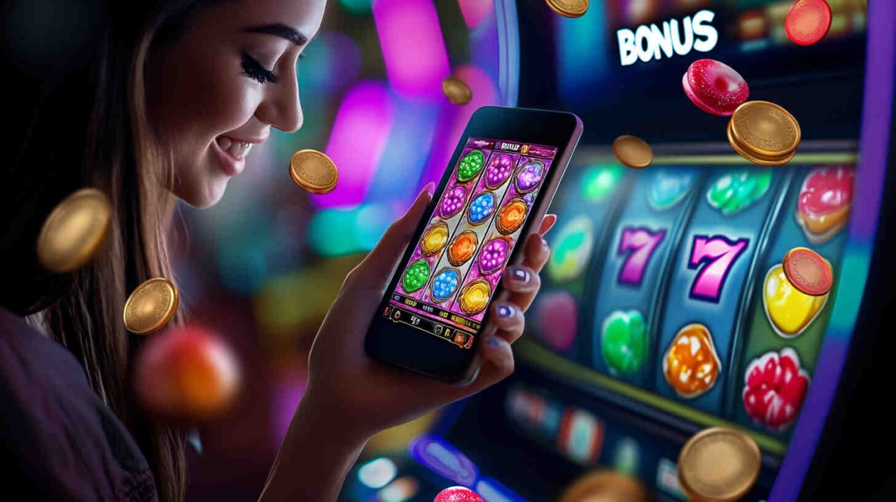 Fitur tumble Reactoonz di vip 555 menampilkan simbol jatuh dan win baru terbentuk